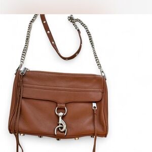 Rebecca Minkoff Brown and Silver Crossbody Bag